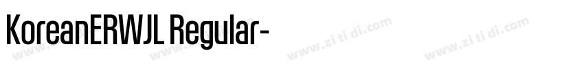 KoreanERWJL Regular字体转换